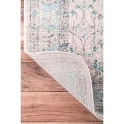 Rio Vintage Aqua 9 ft. x 12 ft. Area Rug by nuLOOM -nuLOOM Sales Store aqua nuloom area rugs rzbd19a 9012 4f 1000