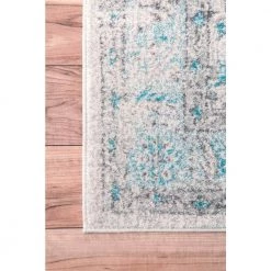 Rio Vintage Aqua 9 ft. x 12 ft. Area Rug by nuLOOM -nuLOOM Sales Store aqua nuloom area rugs rzbd19a 9012 c3 1000