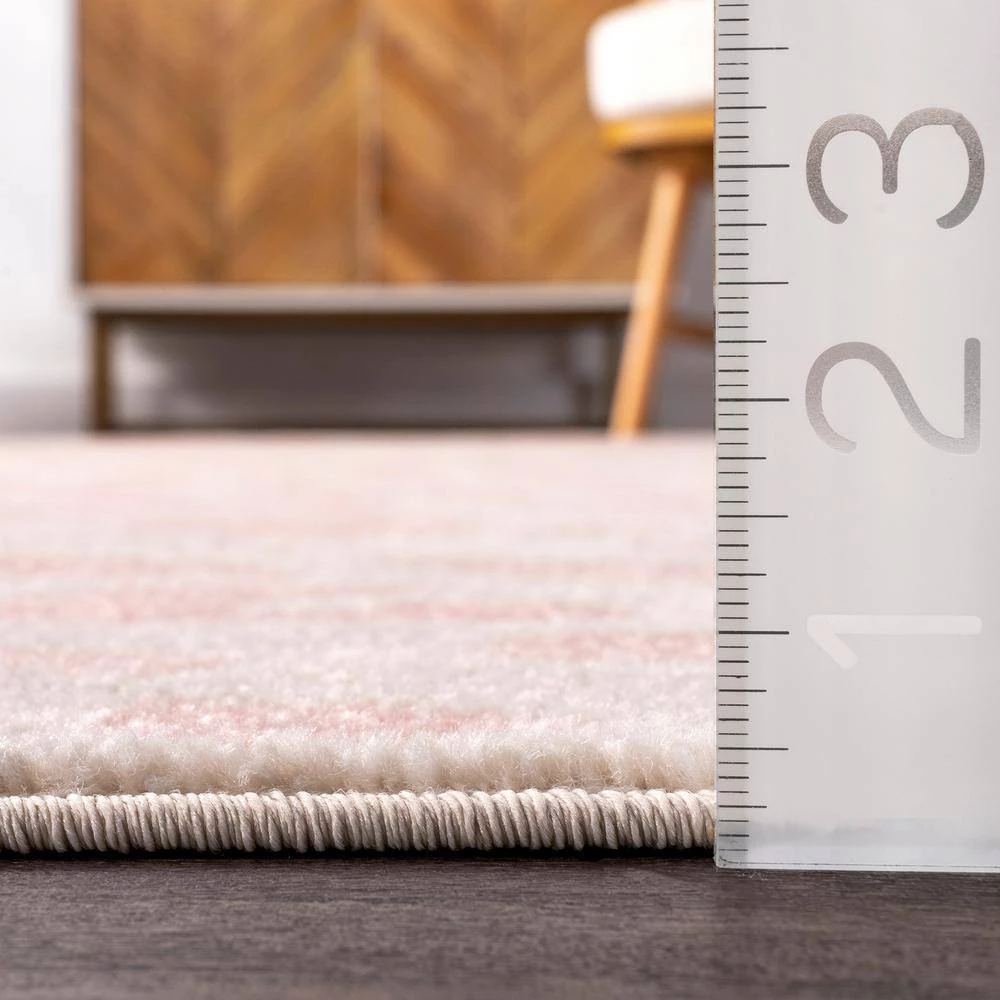 Sebastian Leopard Print Baby Pink 5 ft. x 7 ft. 5 in. Indoor Area Rug by nuLOOM 8 Sebastian Leopard Print Baby Pink 5 ft. x 7 ft. 5 in. Indoor Area Rug by nuLOOM - Image 8