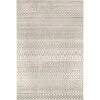 Kamryn Raised Tribal Bands Beige 9 ft. x 12 ft. Indoor/Outdoor Area Rug by nuLOOM