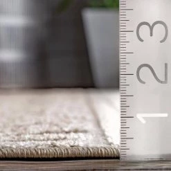 Kamryn Raised Tribal Bands Beige 9 ft. x 12 ft. Indoor/Outdoor Area Rug by nuLOOM -nuLOOM Sales Store beige nuloom area rugs bdsz05b 9012 fa 1000