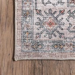 Finley Machine Washable Vintage Distressed Beige 8 ft. x 10 ft. Indoor Area Rug by nuLOOM -nuLOOM Sales Store beige nuloom area rugs birv44c 8010 44 1000