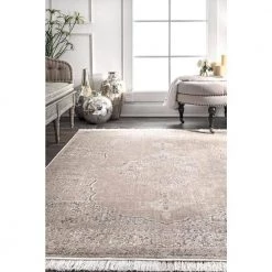 Cantrell Vintage Medallion Beige 10 ft. x 14 ft. Area Rug by nuLOOM 10 Cantrell Vintage Medallion Beige 10 ft. x 14 ft. Area Rug by nuLOOM -nuLOOM Sales Store beige nuloom area rugs dcrs03c 10014 40 1000