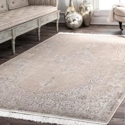 Cantrell Vintage Medallion Beige 10 ft. x 14 ft. Area Rug by nuLOOM 14 Cantrell Vintage Medallion Beige 10 ft. x 14 ft. Area Rug by nuLOOM -nuLOOM Sales Store beige nuloom area rugs dcrs03c 10014 77 1000
