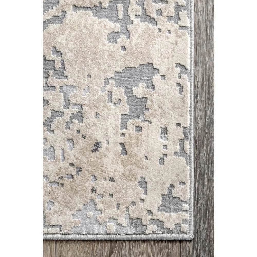 Contemporary Motto Beige 12 ft. x 15 ft. Indoor Abstract Area Rug by nuLOOM 7 Contemporary Motto Beige 12 ft. x 15 ft. Indoor Abstract Area Rug by nuLOOM - Image 7