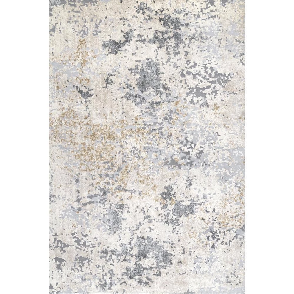 Contemporary Motto Beige 12 ft. x 15 ft. Indoor Abstract Area Rug by nuLOOM 1 Contemporary Motto Beige 12 ft. x 15 ft. Indoor Abstract Area Rug by nuLOOM