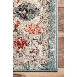 Lenore Vintage Floral Beige 8 ft. x 10 ft. Area Rug by nuLOOM -nuLOOM Sales Store beige nuloom area rugs grws03a 8010 1d 1000