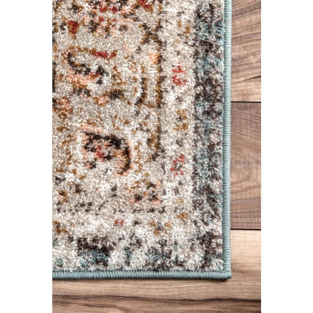 Shane Persian Vintage Beige 9 ft. x 12 ft. Area Rug by nuLOOM 5 Shane Persian Vintage Beige 9 ft. x 12 ft. Area Rug by nuLOOM - Image 5