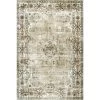 Paisley Beige 6 ft. x 9 ft. Machine Washable Faded Floral Border Medallion Indoor Area Rug by nuLOOM