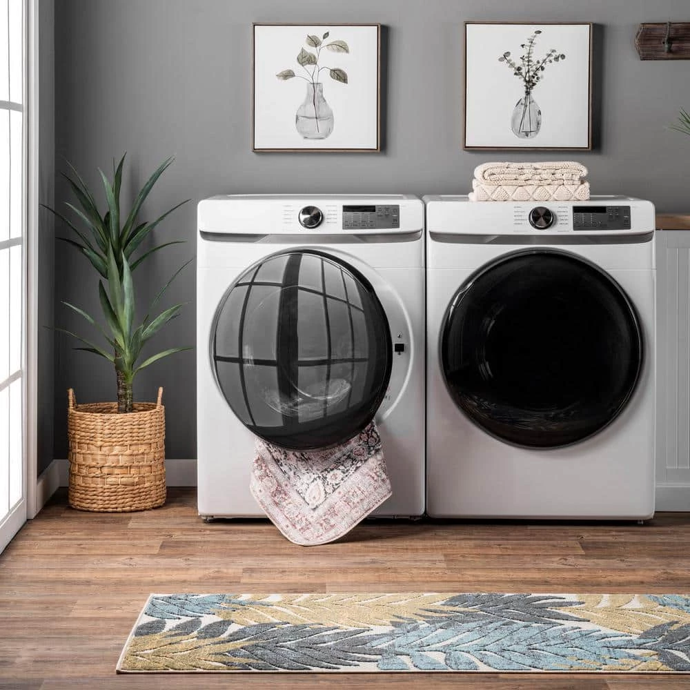 Paulina Beige 8 ft. x 10 ft. Machine Washable Traditional Floral Medallion Indoor Area Rug by nuLOOM 10 Paulina Beige 8 ft. x 10 ft. Machine Washable Traditional Floral Medallion Indoor Area Rug by nuLOOM - Image 10