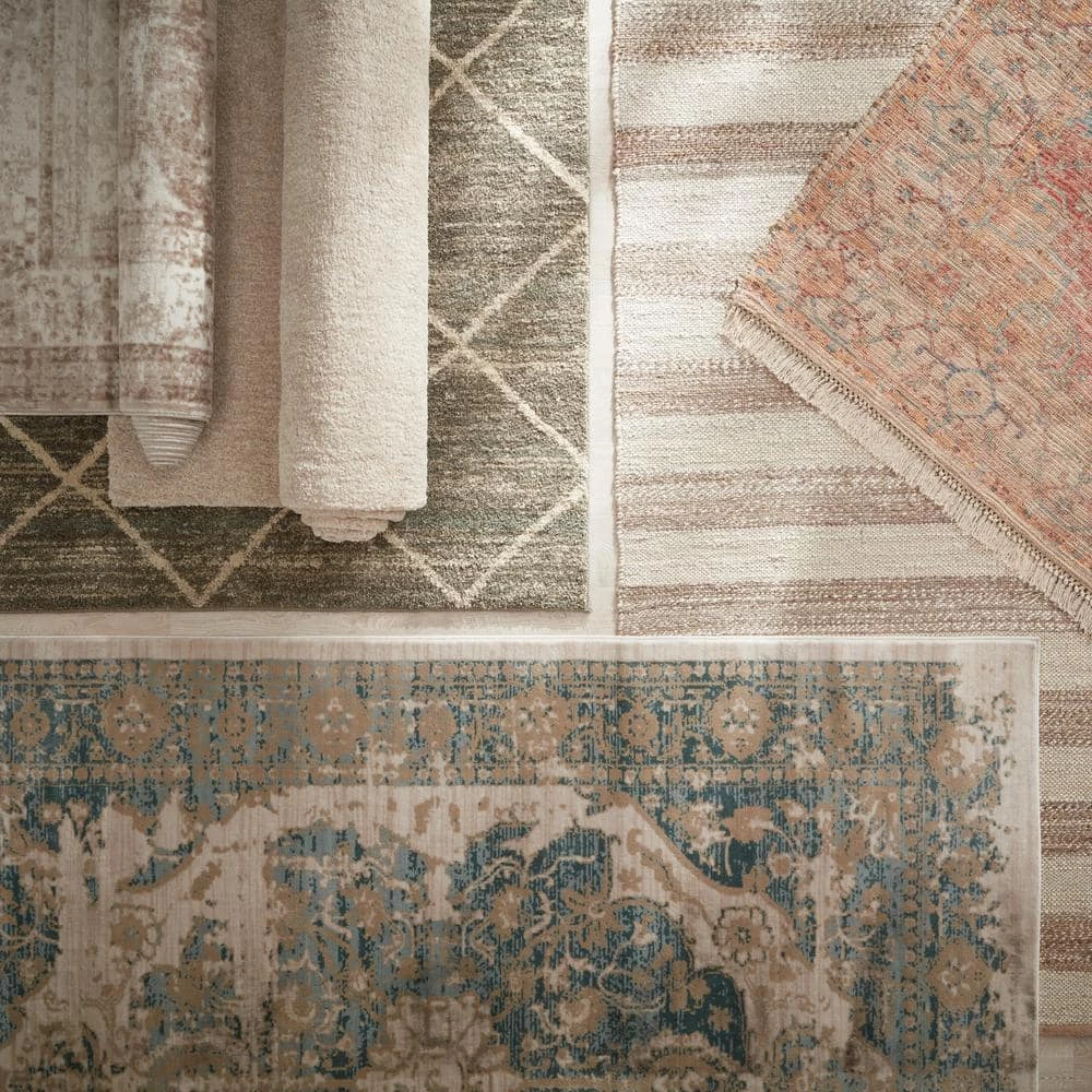 Marley Cardinal Cartouche Beige 8 ft. x 10 ft. Area Rug by nuLOOM 5 Marley Cardinal Cartouche Beige 8 ft. x 10 ft. Area Rug by nuLOOM - Image 5