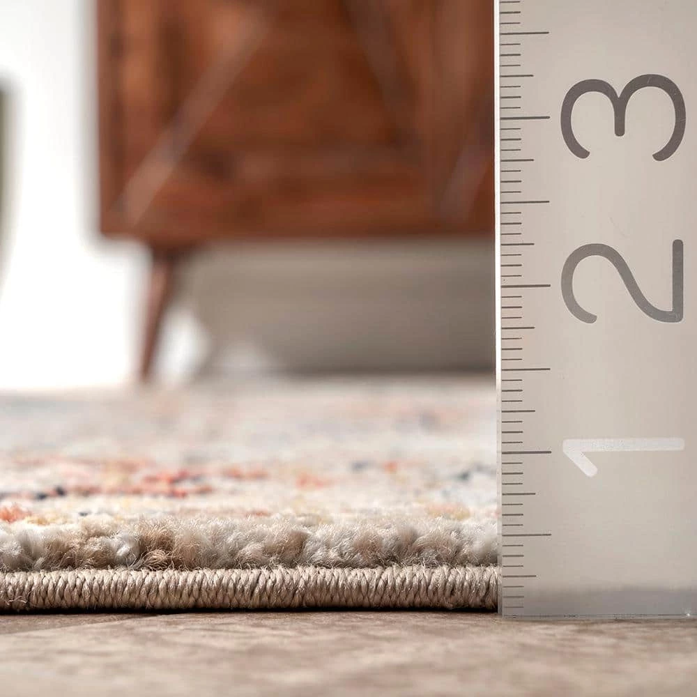 Marley Cardinal Cartouche Beige 8 ft. x 10 ft. Area Rug by nuLOOM 13 Marley Cardinal Cartouche Beige 8 ft. x 10 ft. Area Rug by nuLOOM - Image 13