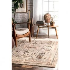 Jody Tribal Aztec Beige 9 ft. x 12 ft. Area Rug by nuLOOM -nuLOOM Sales Store beige nuloom area rugs ksrs06a 9012 40 1000