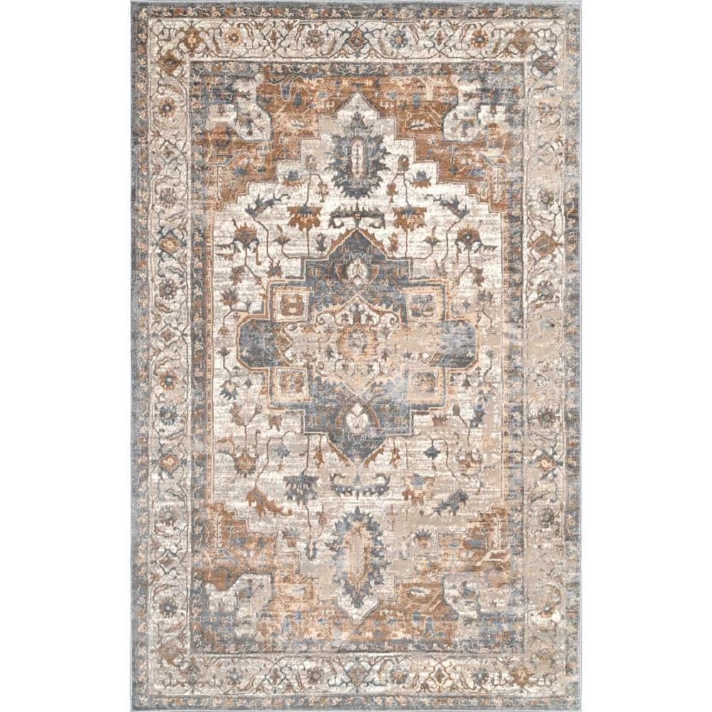 Sian Vintage Beige 8 ft. x 10 ft. Area Rug by nuLOOM 1 Sian Vintage Beige 8 ft. x 10 ft. Area Rug by nuLOOM