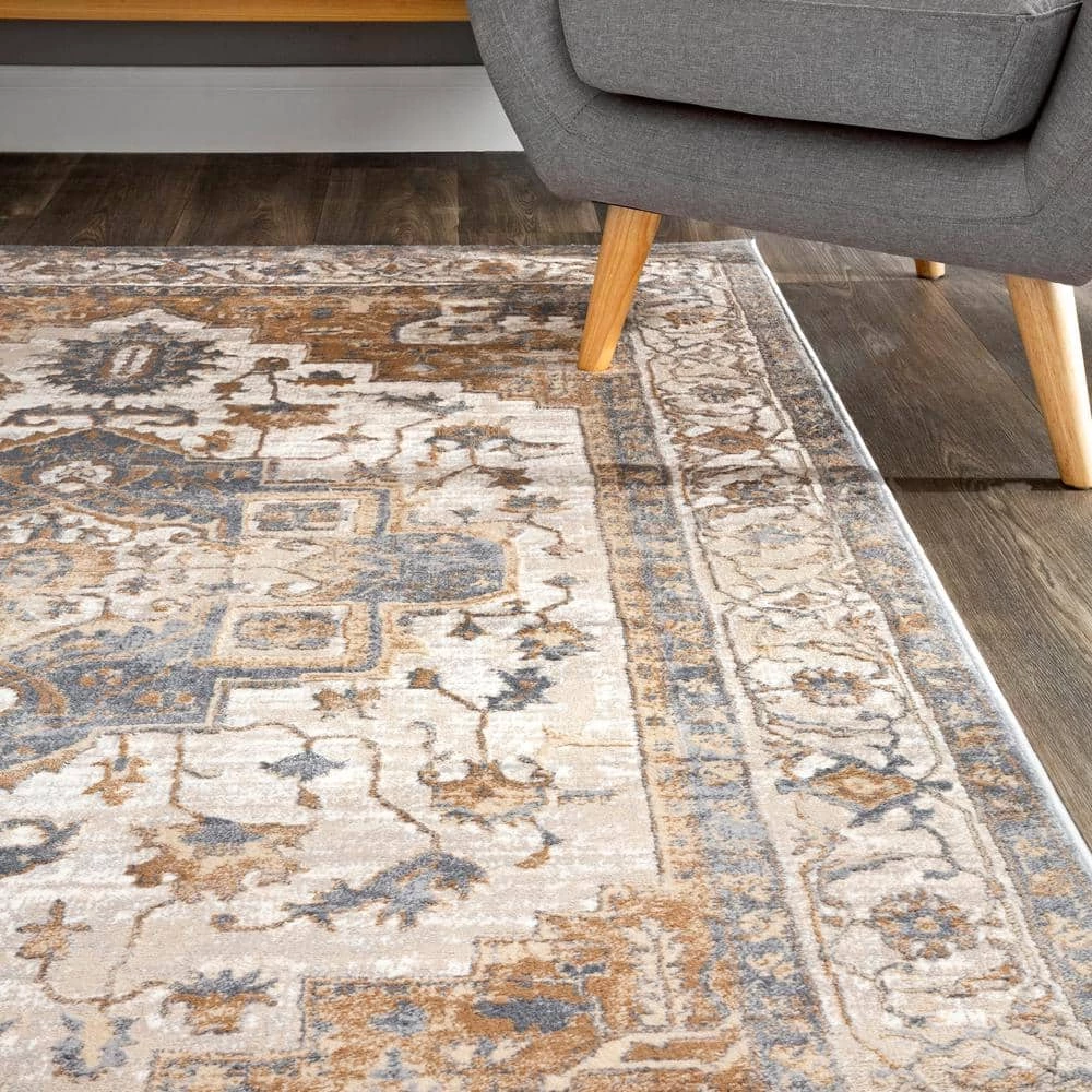 Sian Vintage Beige 8 ft. x 10 ft. Area Rug by nuLOOM 2 Sian Vintage Beige 8 ft. x 10 ft. Area Rug by nuLOOM - Image 2