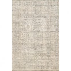 Chana Printed Framed Trellis Beige 8 ft. x 10 ft. Area Rug by nuLOOM