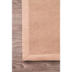Laurel Solid Bordered Beige 9 ft. x 12 ft. Area Rug by nuLOOM 18 Laurel Solid Bordered Beige 9 ft. x 12 ft. Area Rug by nuLOOM -nuLOOM Sales Store beige nuloom area rugs ncjc03 9012 1f 1000