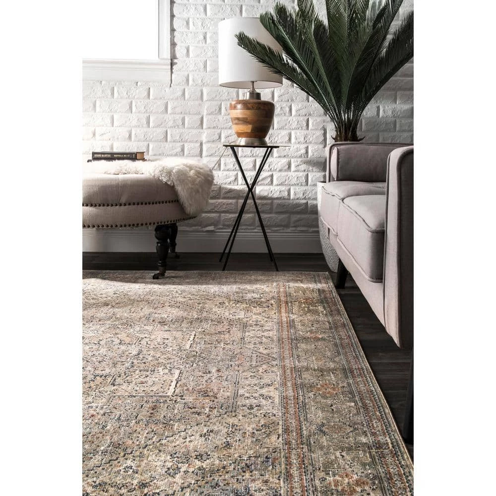 Carol Medallion Beige 9 ft. x 12 ft. Area Rug by nuLOOM 3 Carol Medallion Beige 9 ft. x 12 ft. Area Rug by nuLOOM - Image 3