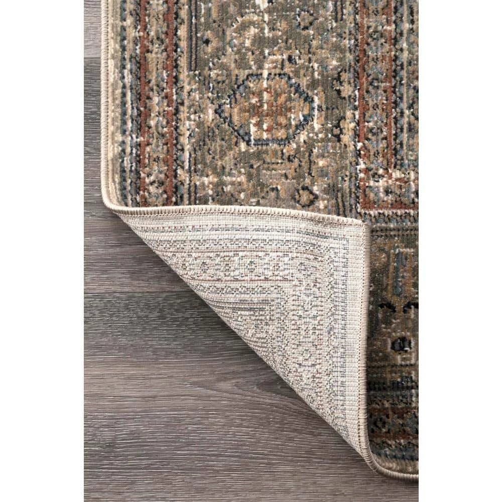 Carol Medallion Beige 9 ft. x 12 ft. Area Rug by nuLOOM 7 Carol Medallion Beige 9 ft. x 12 ft. Area Rug by nuLOOM - Image 7
