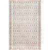 Angie Tribal Beige 8 ft. x 10 ft. Indoor/Outdoor Area Rug by nuLOOM