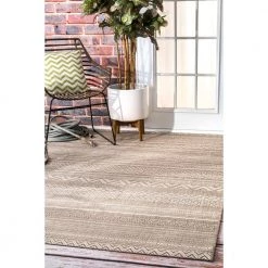 Erlinda Tribal Beige 8 ft. x 11 ft. Indoor/Outdoor Area Rug by nuLOOM 11 Erlinda Tribal Beige 8 ft. x 11 ft. Indoor/Outdoor Area Rug by nuLOOM -nuLOOM Sales Store beige nuloom outdoor rugs owdn21a 760109 40 1000