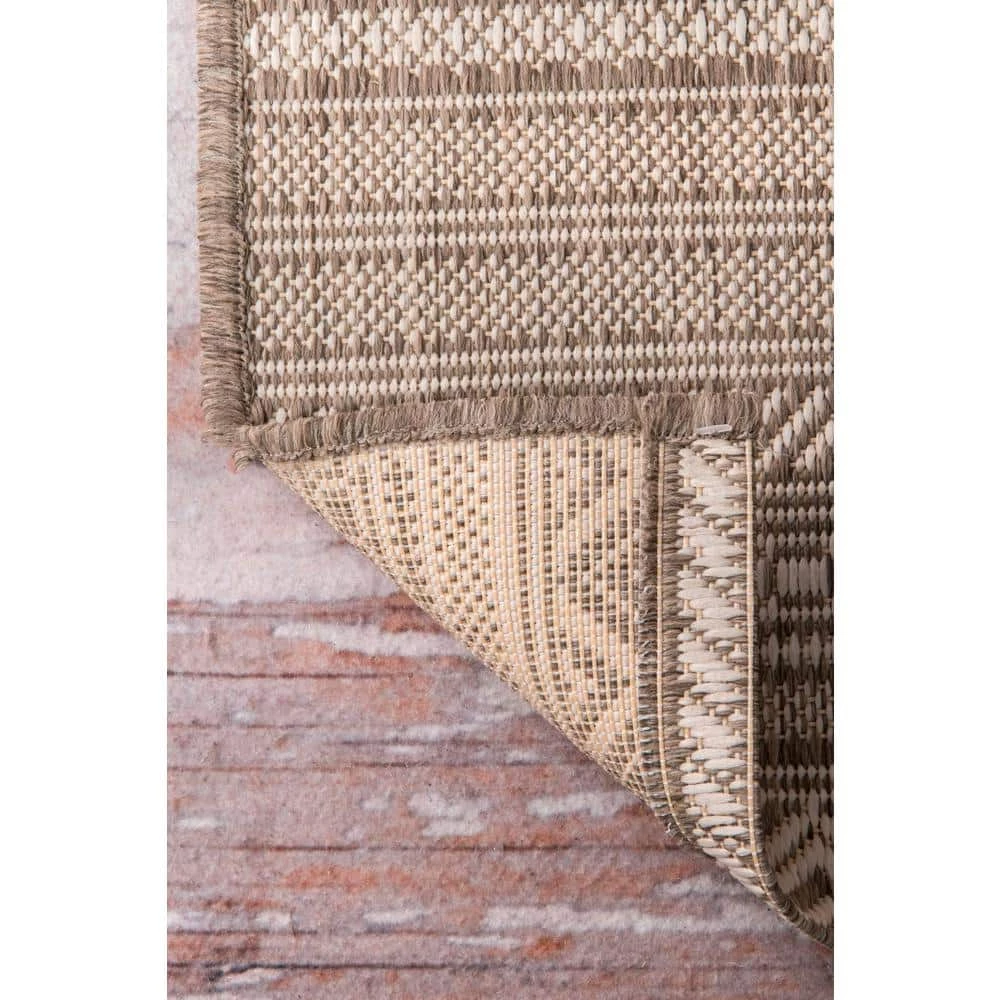 Erlinda Tribal Beige 8 ft. x 11 ft. Indoor/Outdoor Area Rug by nuLOOM 7 Erlinda Tribal Beige 8 ft. x 11 ft. Indoor/Outdoor Area Rug by nuLOOM - Image 7