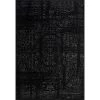 Arlena Distressed Persian Medallion Black 8 ft. x 10 ft. Area Rug by nuLOOM