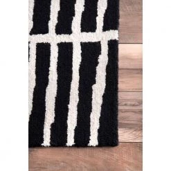 Lemuel Geometric Black 10 ft. x 14 ft. Area Rug by nuLOOM 11 Lemuel Geometric Black 10 ft. x 14 ft. Area Rug by nuLOOM -nuLOOM Sales Store black nuloom area rugs mthm05a 960136 1d 1000