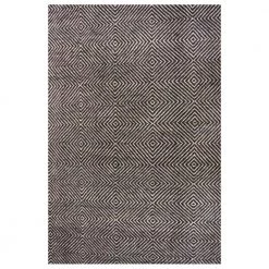 Agoja Contemporary Diamonds Black 9 ft. x 12 ft. Area Rug by nuLOOM