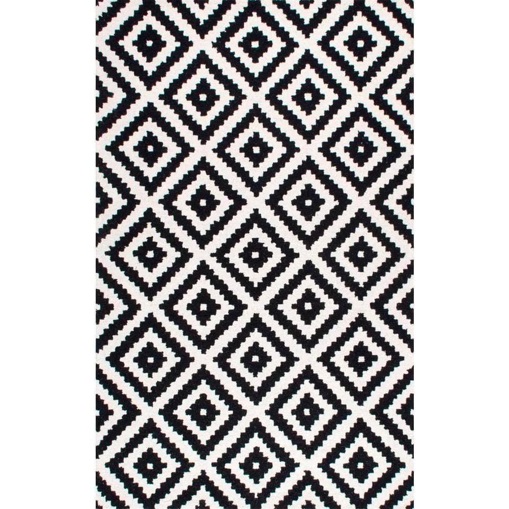 Kellee Contemporary Black 9 ft. x 12 ft. Area Rug by nuLOOM 1 Kellee Contemporary Black 9 ft. x 12 ft. Area Rug by nuLOOM