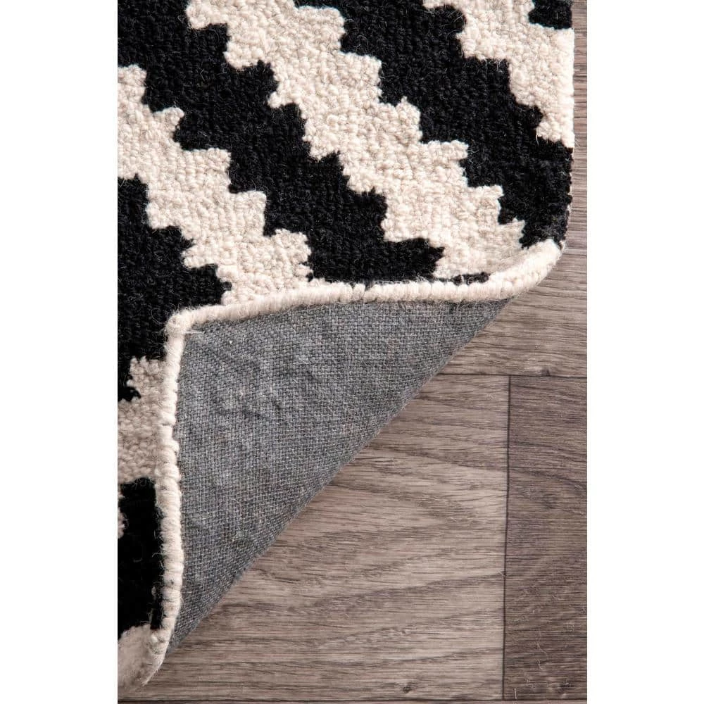 Kellee Contemporary Black 9 ft. x 12 ft. Area Rug by nuLOOM 8 Kellee Contemporary Black 9 ft. x 12 ft. Area Rug by nuLOOM - Image 8