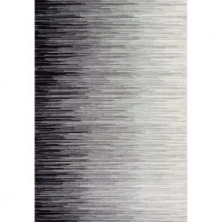 Lexie Ombre Black 10 ft. x 14 ft. Area Rug by nuLOOM