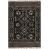 Gretel Tribal Motif Jute Tassel Black 9 ft. x 12 ft. Indoor Area Rug by nuLOOM