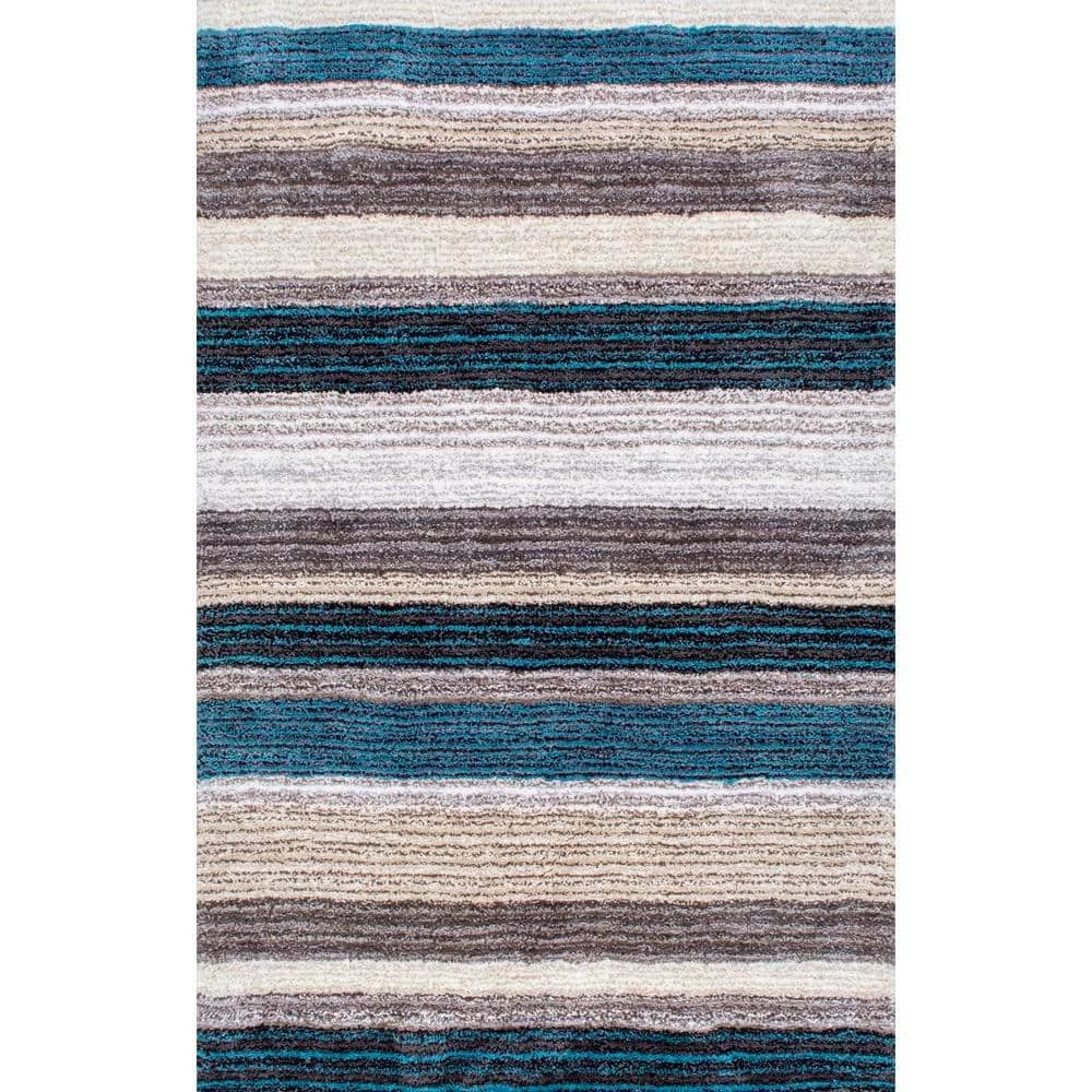 Drey Ombre Shag Blue Multi 9 ft. x 12 ft. Area Rug by nuLOOM 1 Drey Ombre Shag Blue Multi 9 ft. x 12 ft. Area Rug by nuLOOM