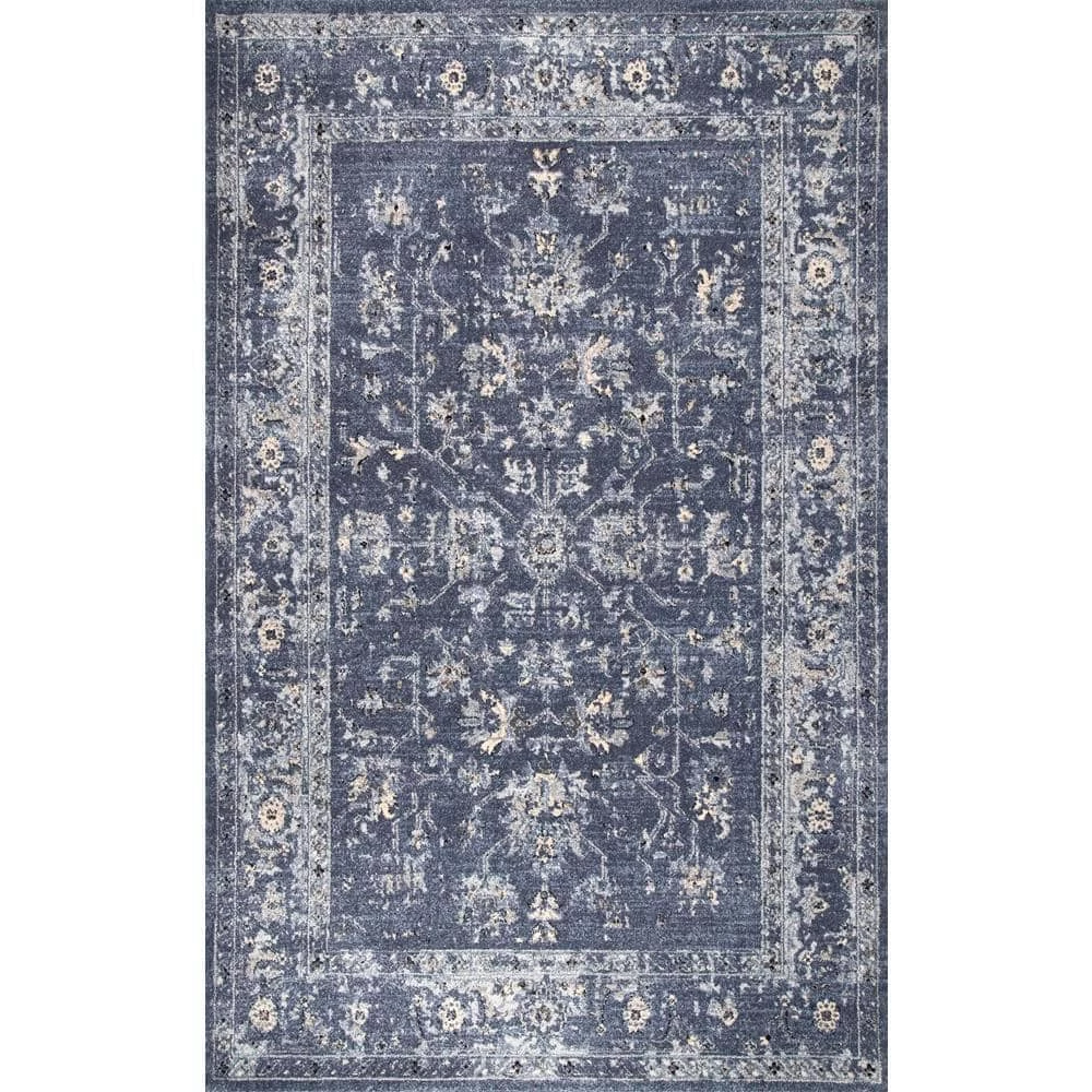 Emma Floral Blue 8 ft. x 10 ft. Area Rug by nuLOOM 1 Emma Floral Blue 8 ft. x 10 ft. Area Rug by nuLOOM