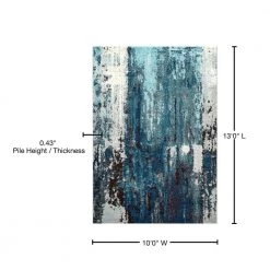 Haydee Abstract Blue 10 ft. x 13 ft. Area Rug by nuLOOM 12 Haydee Abstract Blue 10 ft. x 13 ft. Area Rug by nuLOOM -nuLOOM Sales Store blue nuloom area rugs eccr22a 10013 76 1000