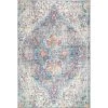 Maryetta Vintage Distressed Blue 10 ft. x 14 ft. Area Rug by nuLOOM