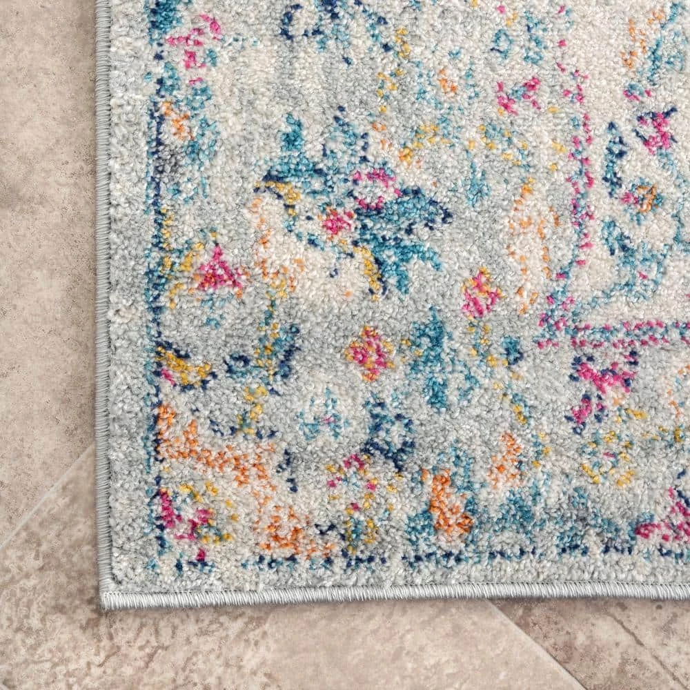 Maryetta Vintage Distressed Blue 10 ft. x 14 ft. Area Rug by nuLOOM 7 Maryetta Vintage Distressed Blue 10 ft. x 14 ft. Area Rug by nuLOOM - Image 7