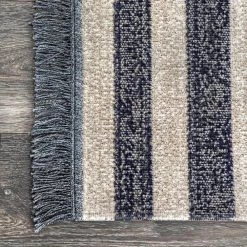 Roberge Coastal Diamond Striped Blue 5 ft. x 8 ft. Indoor/Outdoor Area Rug by nuLOOM -nuLOOM Sales Store blue nuloom outdoor rugs bdsi09a 508 77 1000