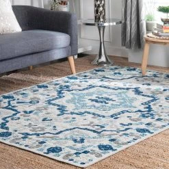 Rashida Modern Celestial Blue 9 ft. x 12 ft. Indoor/Outdoor Area Rug by nuLOOM 19 Rashida Modern Celestial Blue 9 ft. x 12 ft. Indoor/Outdoor Area Rug by nuLOOM -nuLOOM Sales Store blue nuloom outdoor rugs mlcl01b 9012 31 1000