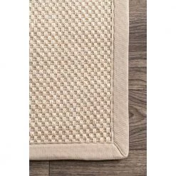 Elaine Bordered Sisal Chino 8 ft. x 10 ft. Area Rug by nuLOOM 12 Elaine Bordered Sisal Chino 8 ft. x 10 ft. Area Rug by nuLOOM -nuLOOM Sales Store chino nuloom area rugs hjkn03a 8010 1d 1000