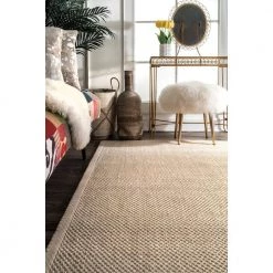 Elaine Bordered Sisal Chino 8 ft. x 10 ft. Area Rug by nuLOOM 10 Elaine Bordered Sisal Chino 8 ft. x 10 ft. Area Rug by nuLOOM -nuLOOM Sales Store chino nuloom area rugs hjkn03a 8010 40 1000