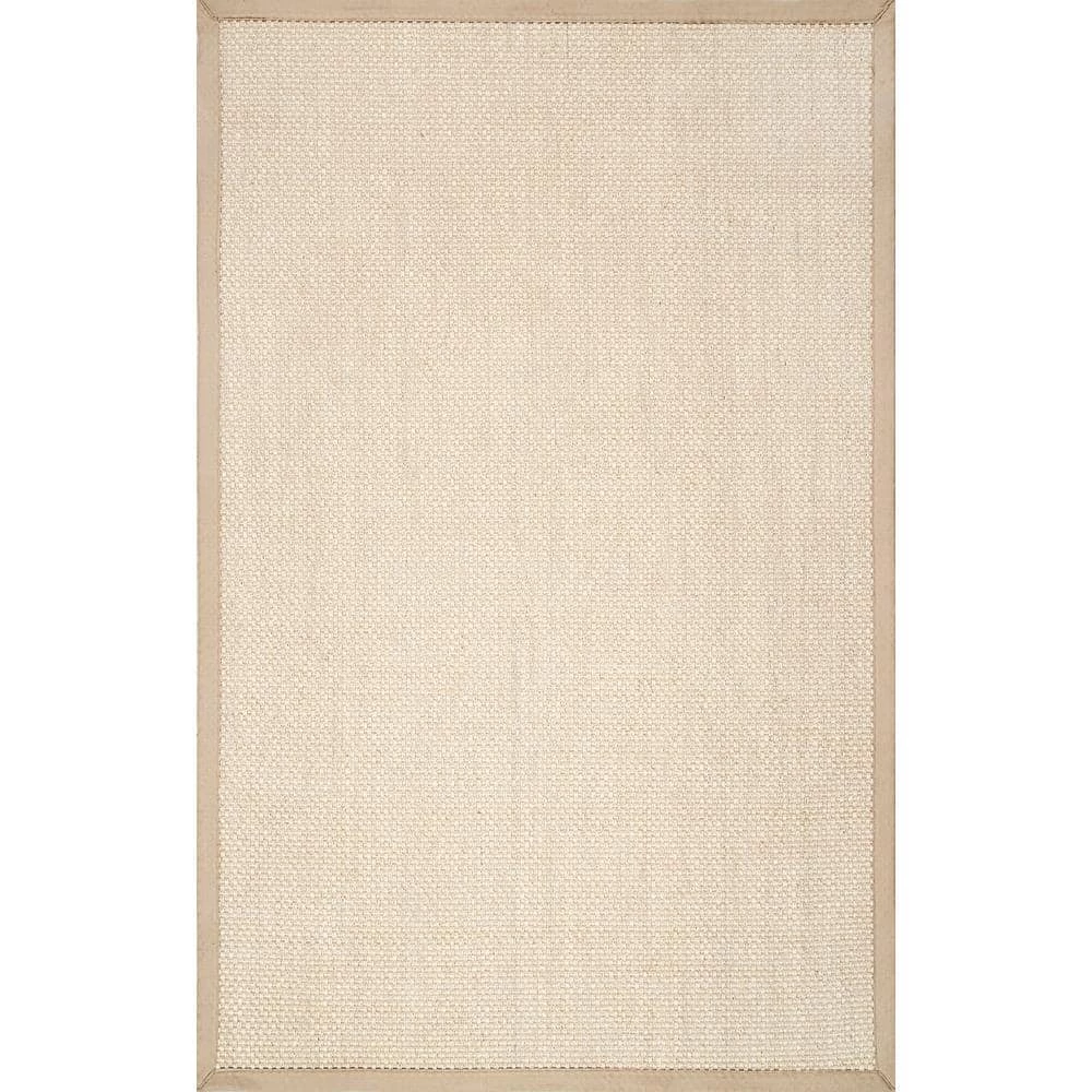 Elaine Bordered Sisal Chino 8 ft. x 10 ft. Area Rug by nuLOOM 1 Elaine Bordered Sisal Chino 8 ft. x 10 ft. Area Rug by nuLOOM