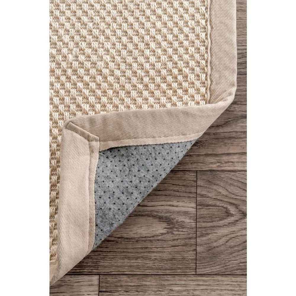 Elaine Bordered Sisal Chino 8 ft. x 10 ft. Area Rug by nuLOOM 6 Elaine Bordered Sisal Chino 8 ft. x 10 ft. Area Rug by nuLOOM - Image 6