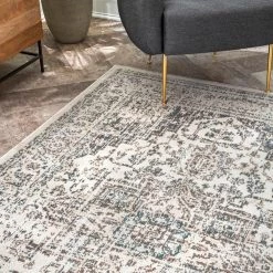 Vintage Tanith Cream 9 ft. x 12 ft. Area Rug by nuLOOM -nuLOOM Sales Store cream nuloom area rugs owmn09a 9012 40 1000