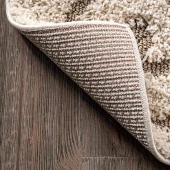 Maisha Abstract Shag Cream 9 ft. x 12 ft. Area Rug by nuLOOM -nuLOOM Sales Store cream nuloom area rugs ozsg06a 92012 66 1000