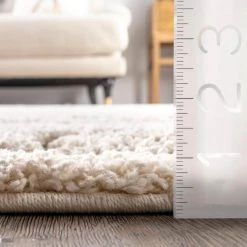 Maisha Abstract Shag Cream 9 ft. x 12 ft. Area Rug by nuLOOM -nuLOOM Sales Store cream nuloom area rugs ozsg06a 92012 fa 1000