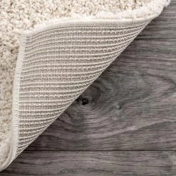 Carolyn Contemporary Curves Shag Cream 8 ft. x 10 ft. Area Rug by nuLOOM -nuLOOM Sales Store cream nuloom area rugs ozsg08a 8010 76 1000