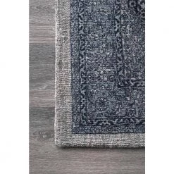 Reese Vintage Dark Blue 9 ft. x 12 ft. Area Rug by nuLOOM 12 Reese Vintage Dark Blue 9 ft. x 12 ft. Area Rug by nuLOOM -nuLOOM Sales Store dark blue nuloom area rugs mtcs01a 860116 1d 1000