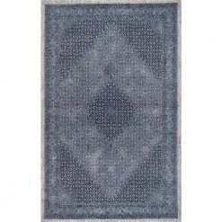 Reese Vintage Dark Blue 9 ft. x 12 ft. Area Rug by nuLOOM